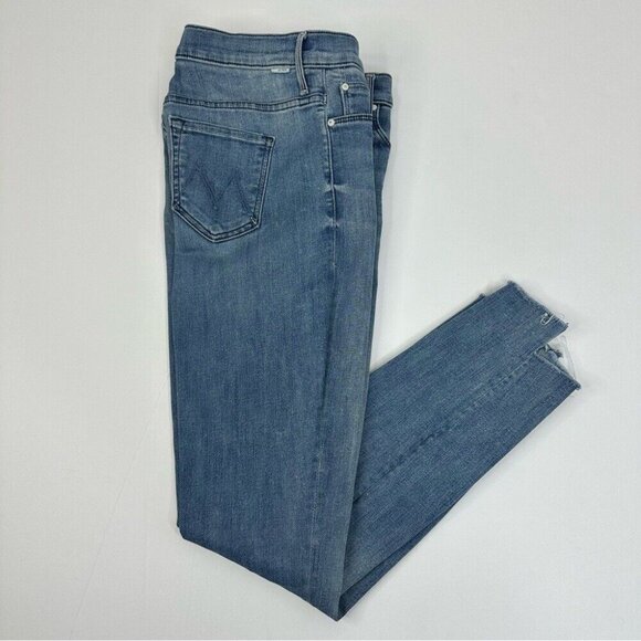 Mother Womens Stunner Zip Ankle Step Fray Good Girls Do Designer Jean W24-26/L27 - Picture 2 of 11